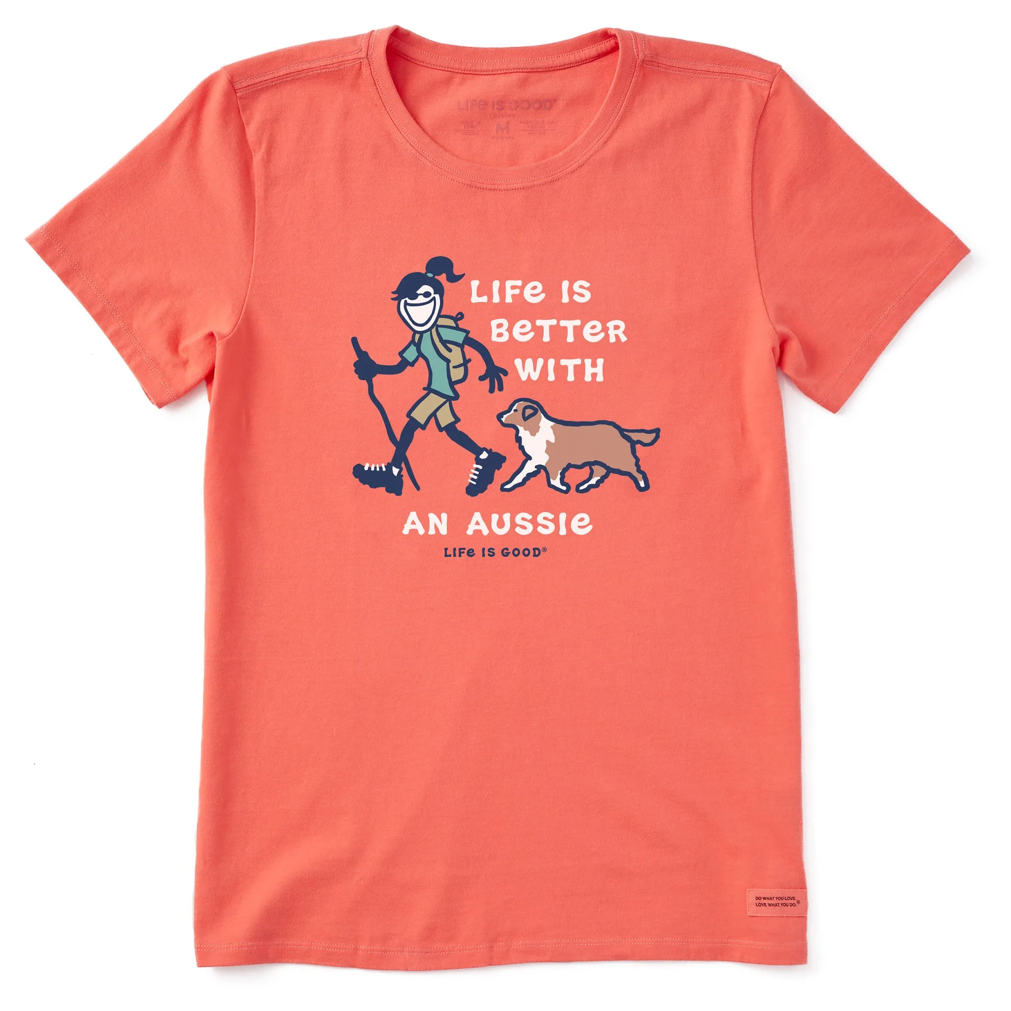 Women's Better With an Aussie Jackie Short Sleeve Crusher Tee Life is Good