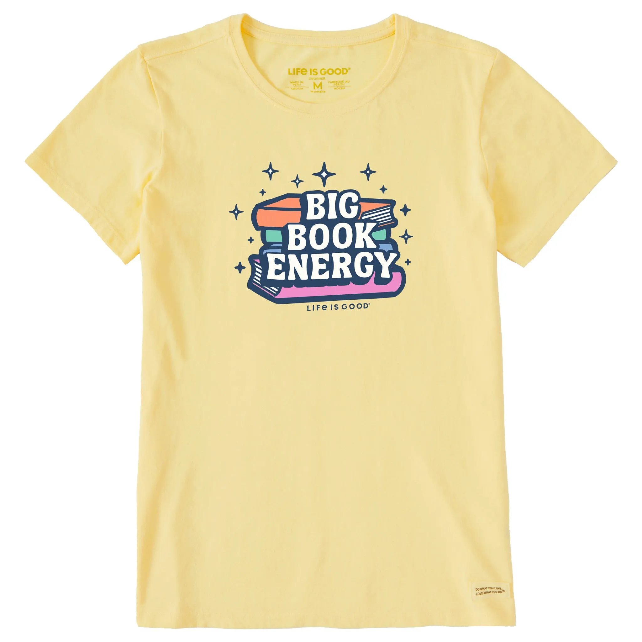 Women's Big Book Energy Short Sleeve Tee Life is Good