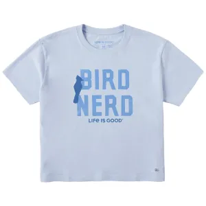 Women's Bird Nerd Short Sleeve Crusher Boxy Tee Life is Good