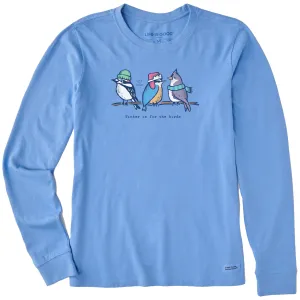 Women's Birds Winter is for the Birds Long Sleeve Crusher Tee Life is Good
