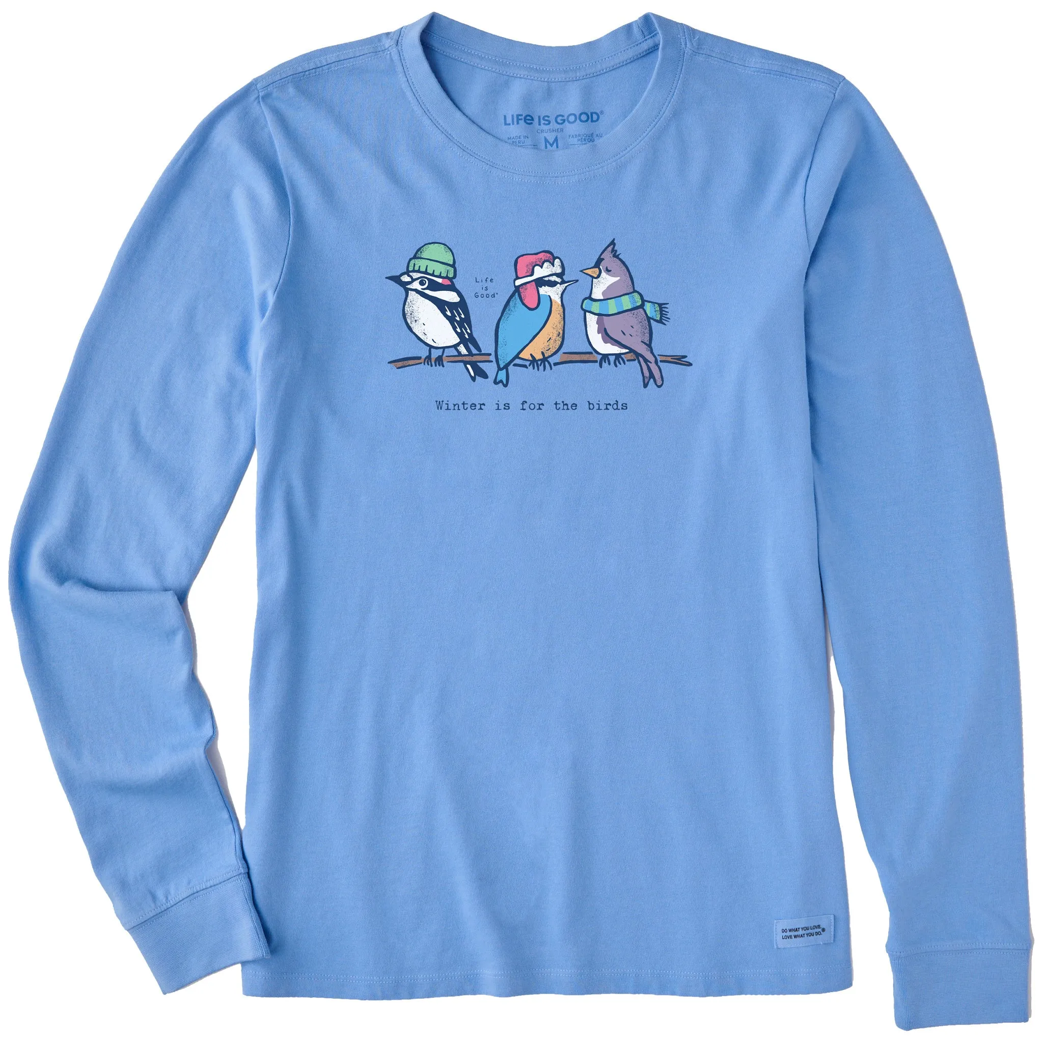 Women's Birds Winter is for the Birds Long Sleeve Crusher Tee Life is Good