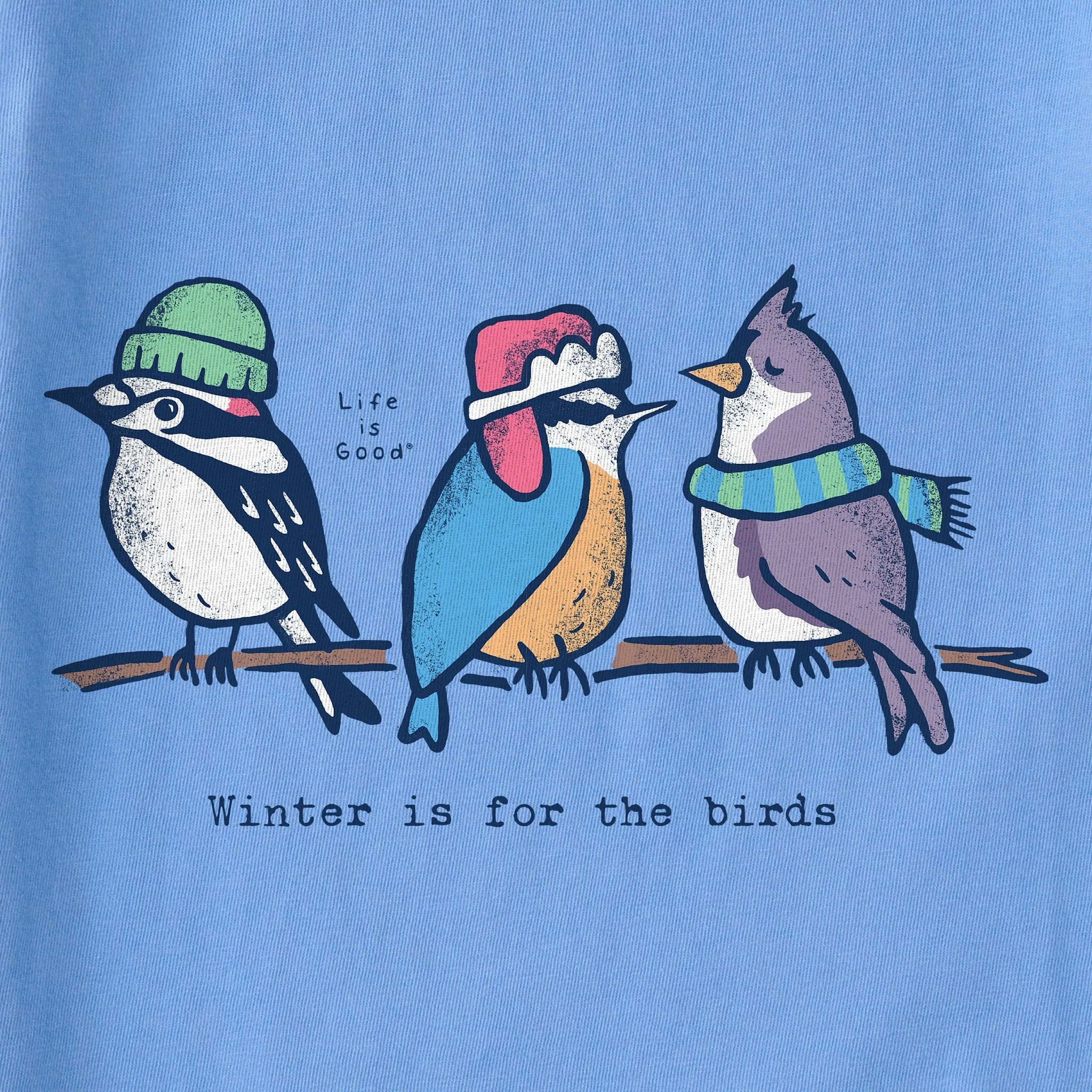 Women's Birds Winter is for the Birds Long Sleeve Crusher Tee Life is Good