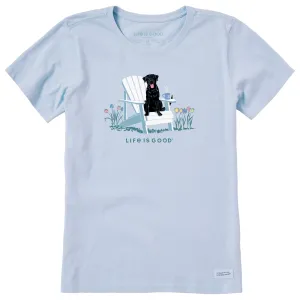 Women's Black Lab Adirondack Short Sleeve Crusher Tee Life is Good