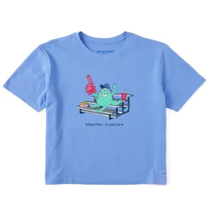 Women's Bleacher Creature Baseball Short Sleeve Crusher Boxy Tee Life is Good
