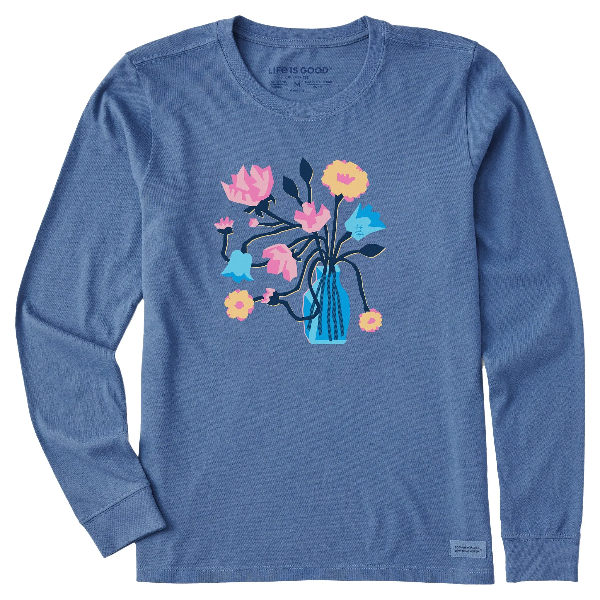 Women's Bloomin' Vase Long Sleeve Crusher Tee Life is Good