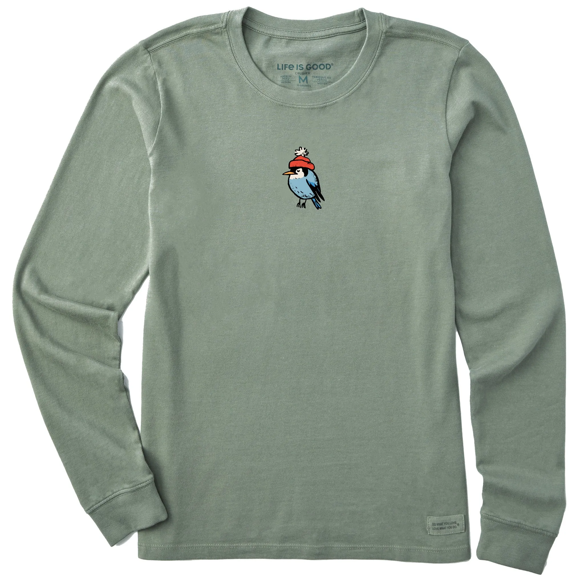 Women's Blue Bird Long Sleeve Crusher Tee Life is Good