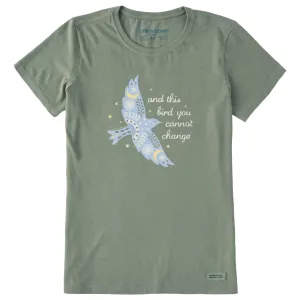Women's Bluebird You Cannot Change Short Sleeve Crusher-LITE Tee Life is Good