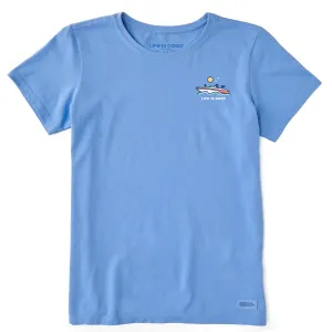 Women's Boat Life Short Sleeve Crusher Tee Life is Good