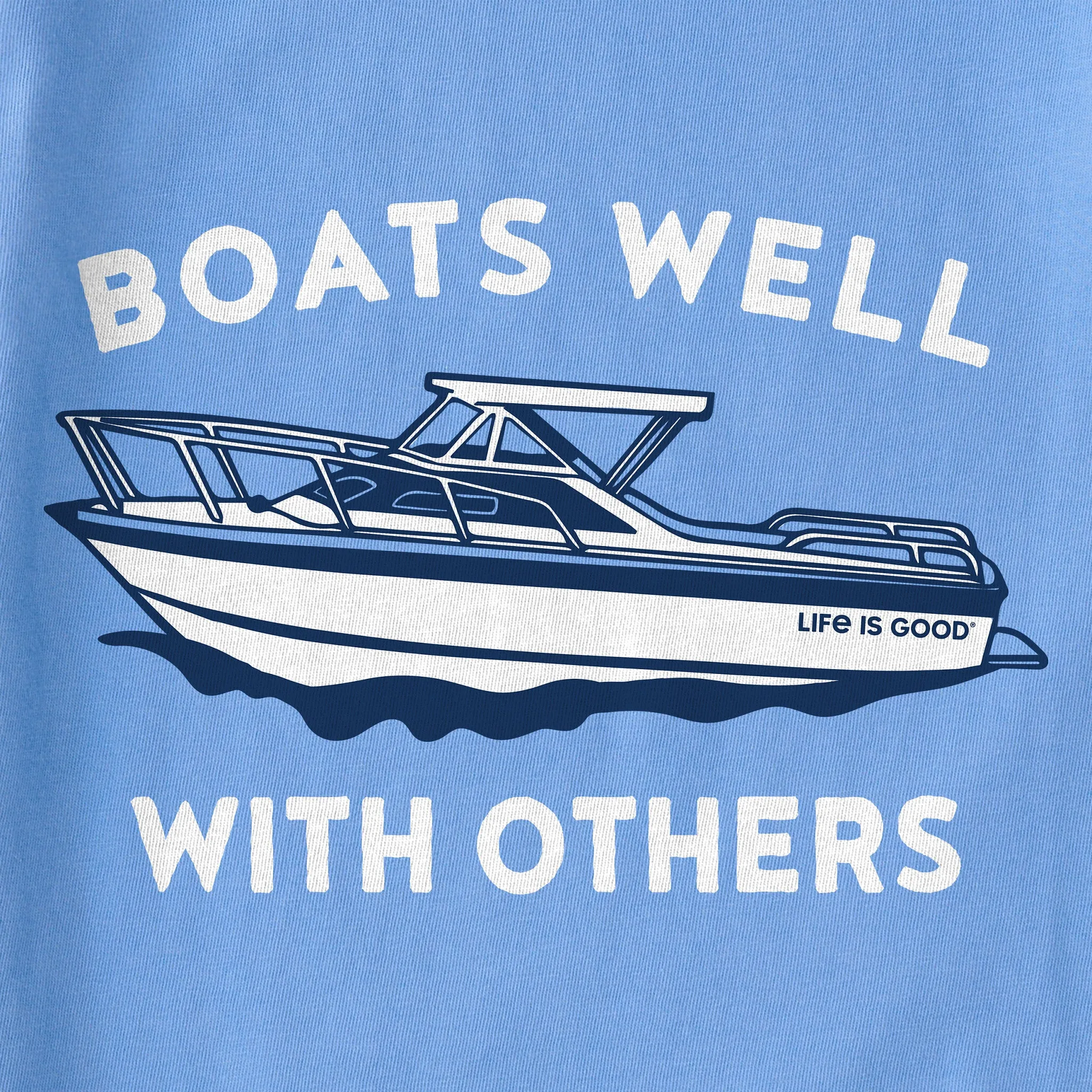 Women's Boats Well With Others Short Sleeve Crusher Boxy Tee Life is Good