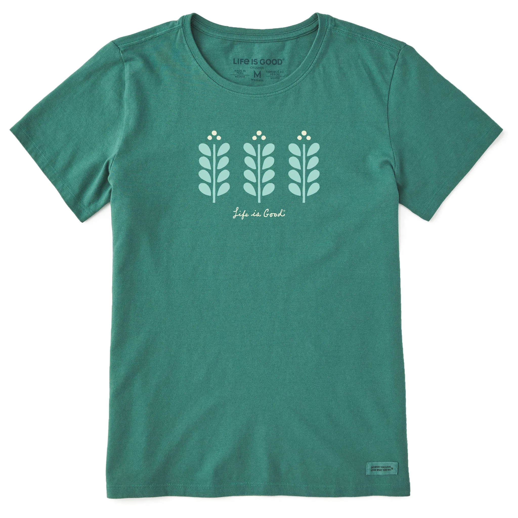 Women's Bold Flowers Short Sleeve Crusher Tee Life is Good