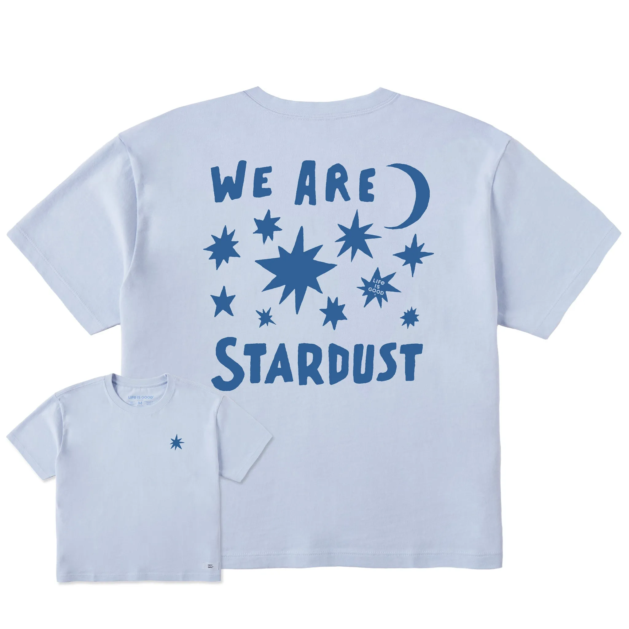 Women's Bold We Are Stardust Short Sleeve Crusher Boxy Tee Life is Good