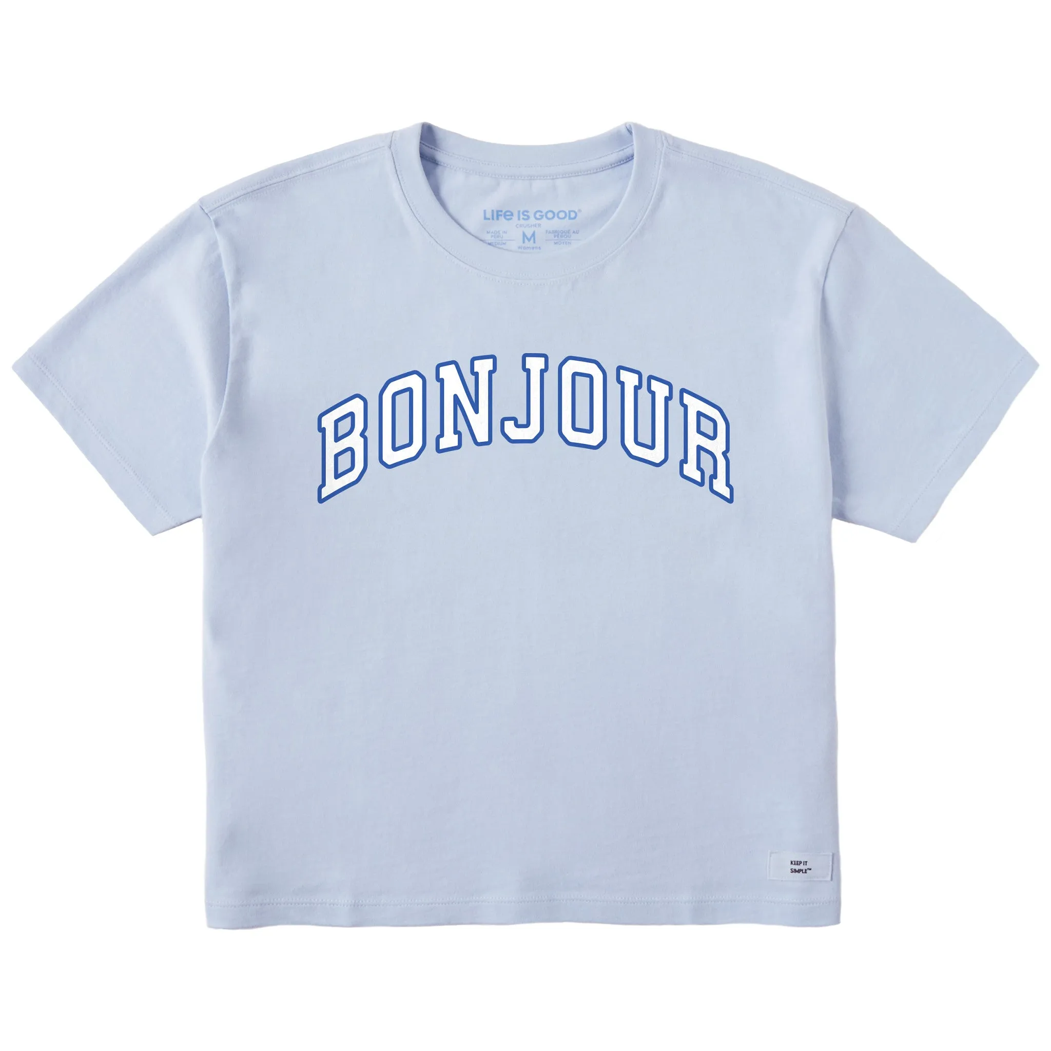 Women's Bonjour Arch Short Sleeve Crusher Boxy Tee Life is Good