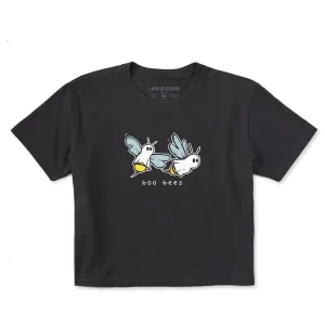Women's Boo Bees Short Sleeve Crusher Boxy Tee Life is Good
