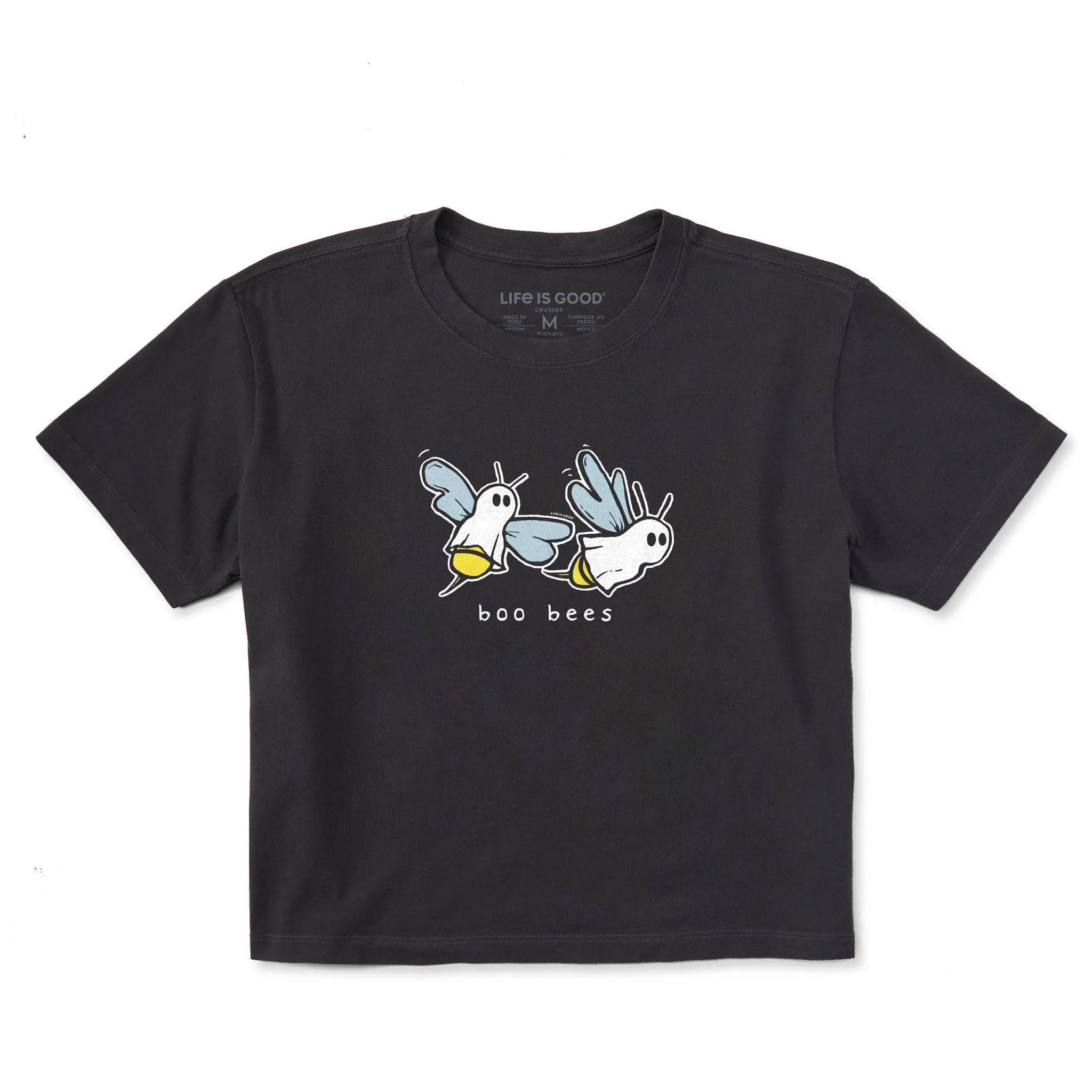 Women's Boo Bees Short Sleeve Crusher Boxy Tee Life is Good
