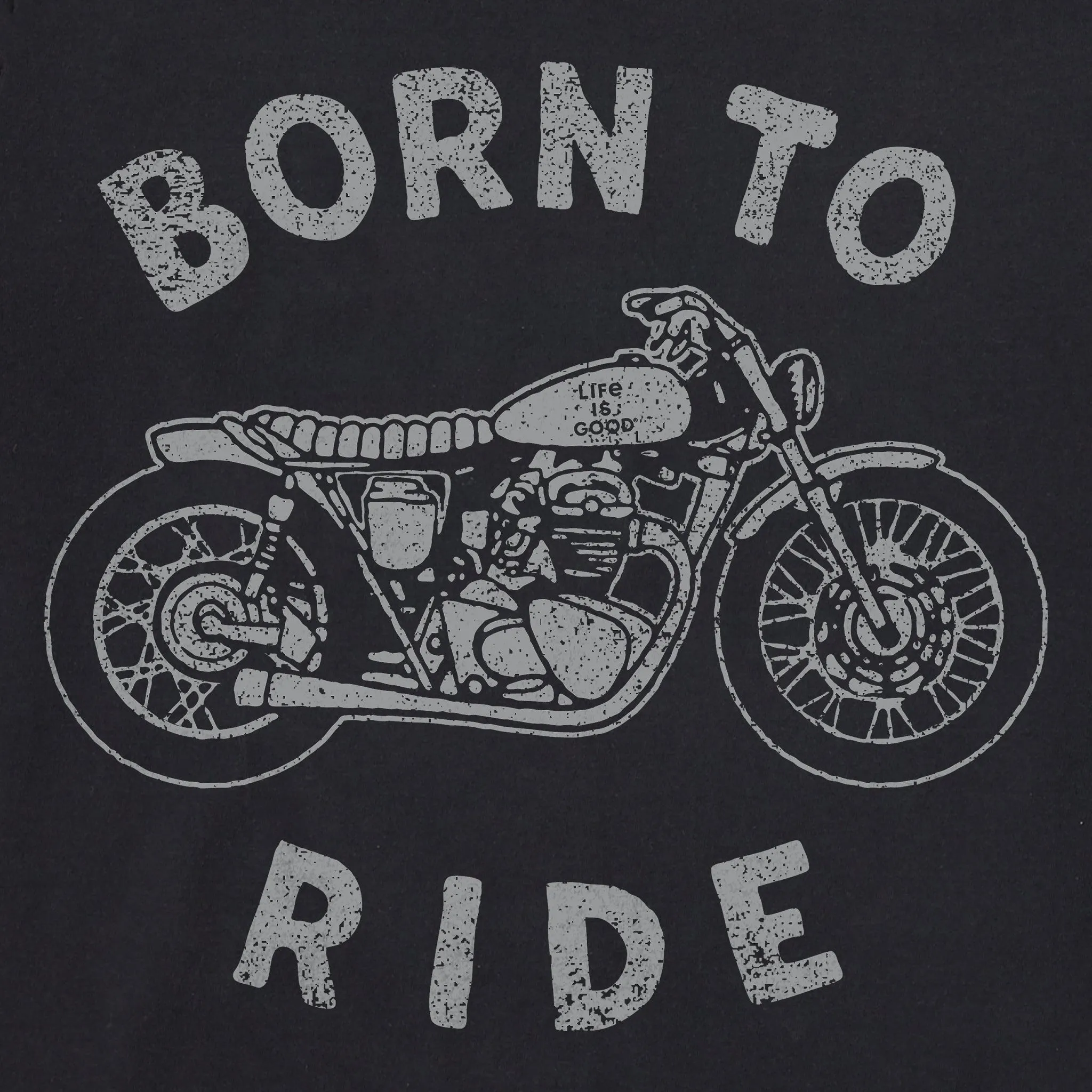 Women's Born to Ride Motorcycle Long Sleeve Crusher Tee Life is Good