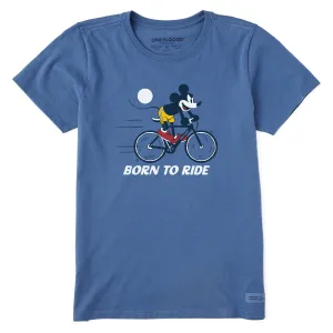 Women's Born to Ride Willie Short Sleeve Crusher Tee Life is Good