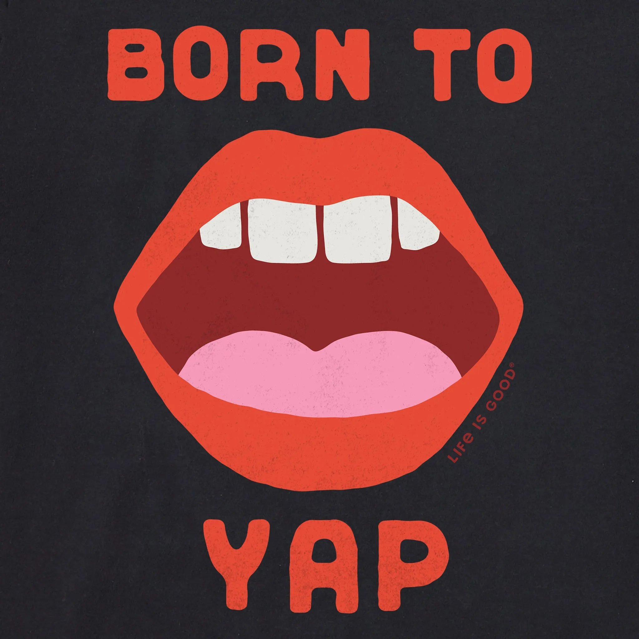 Women's Born to Yap Crusher Boxy Hoodie Life is Good