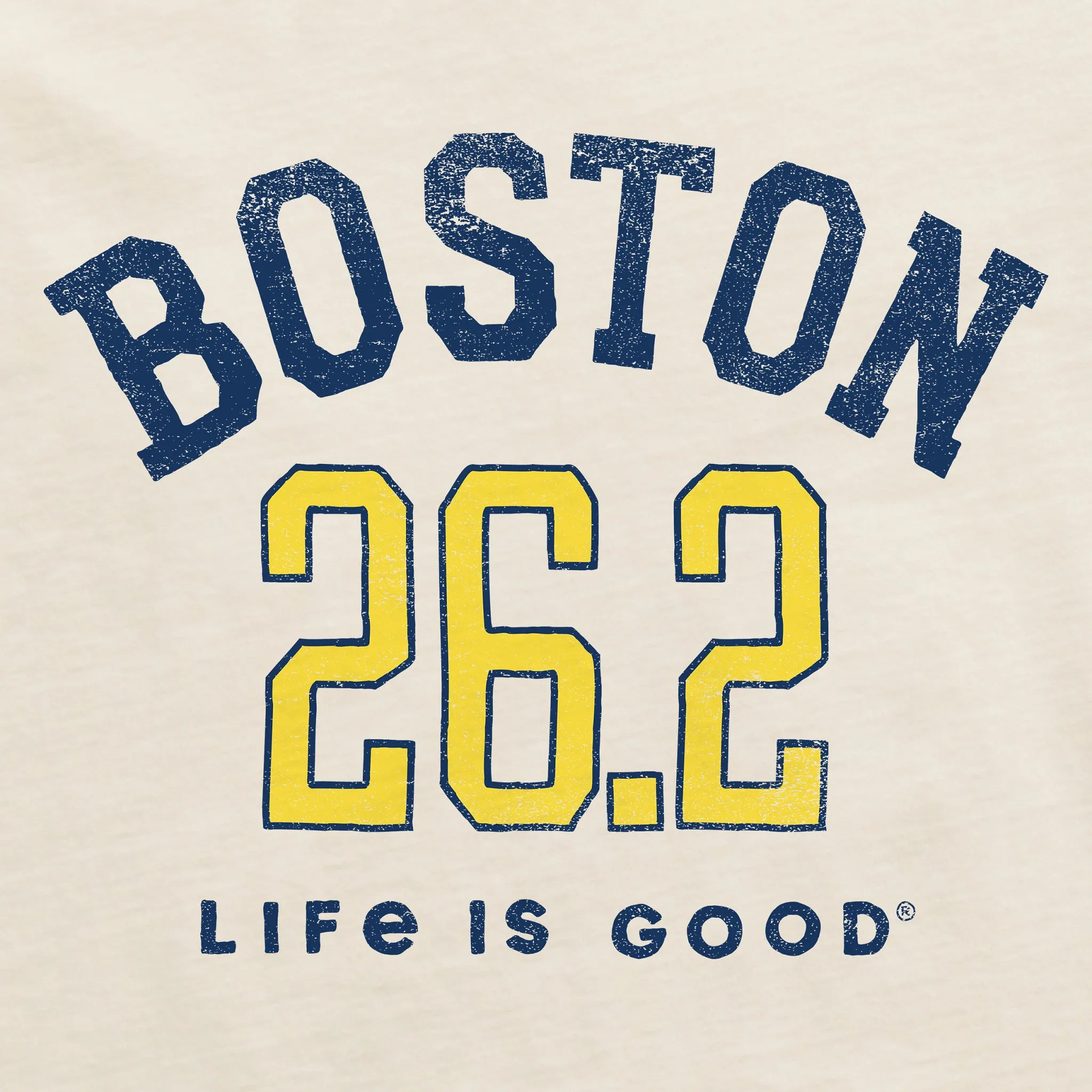 Women's Boston 26.2 Short Sleeve Crusher Boxy Tee Life is Good