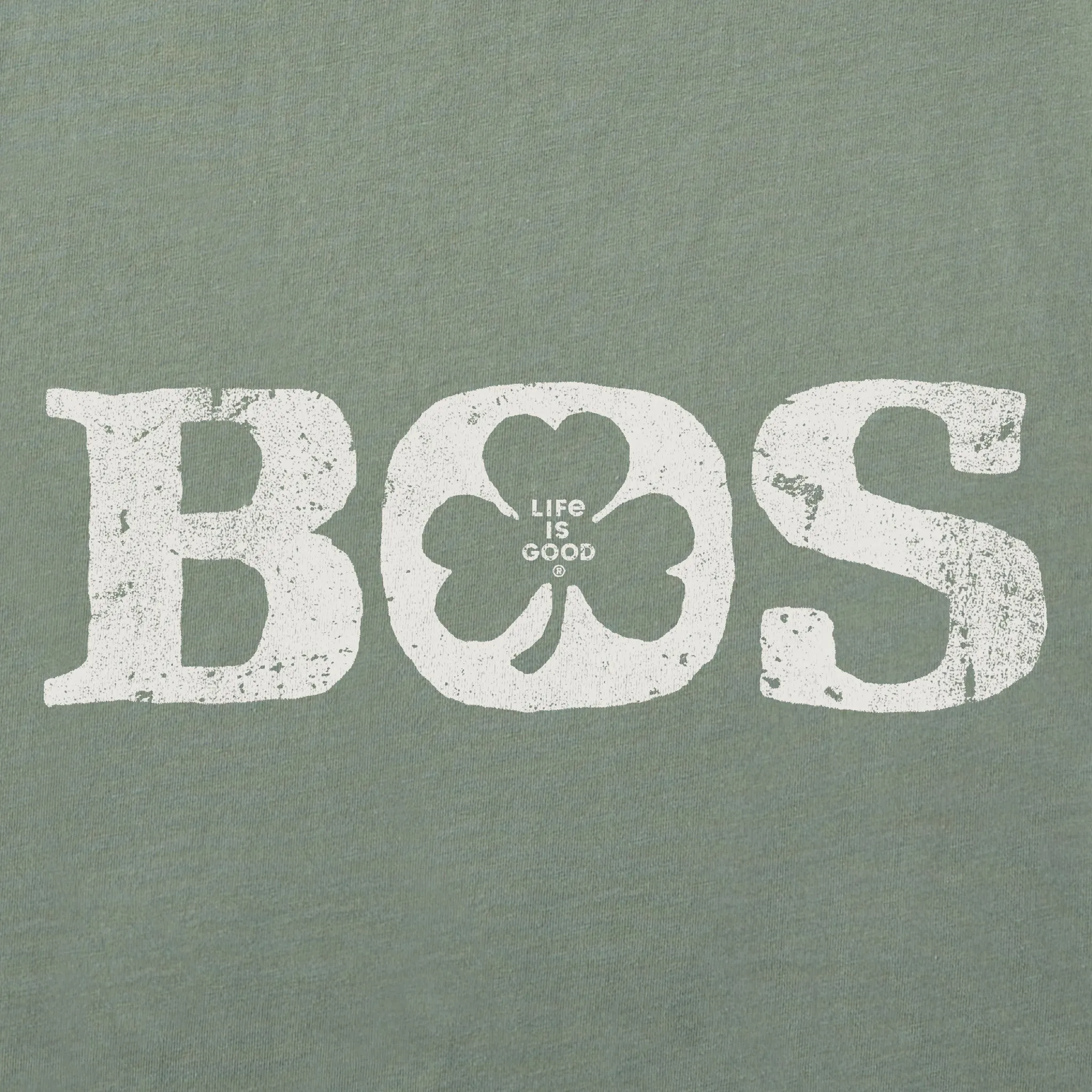 Women's Boston Shamrock Short Sleeve Crusher Boxy Tee Life is Good