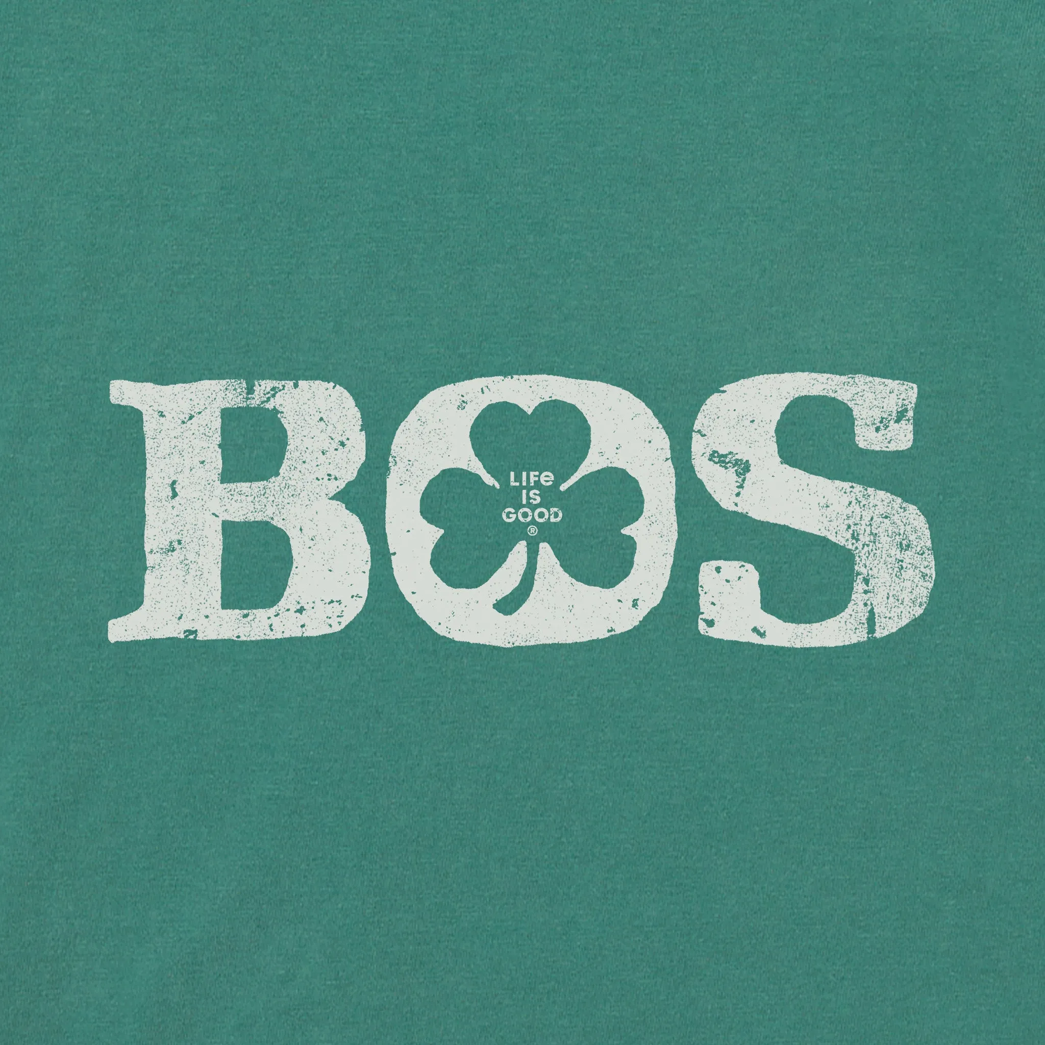 Women's Boston Shamrock Short Sleeve Crusher Boxy Tee Life is Good