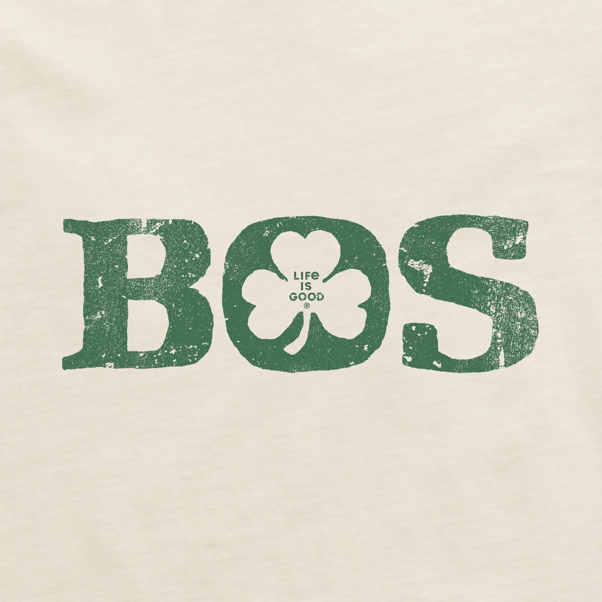 Women's Boston Shamrock Short Sleeve Crusher Tee Life is Good