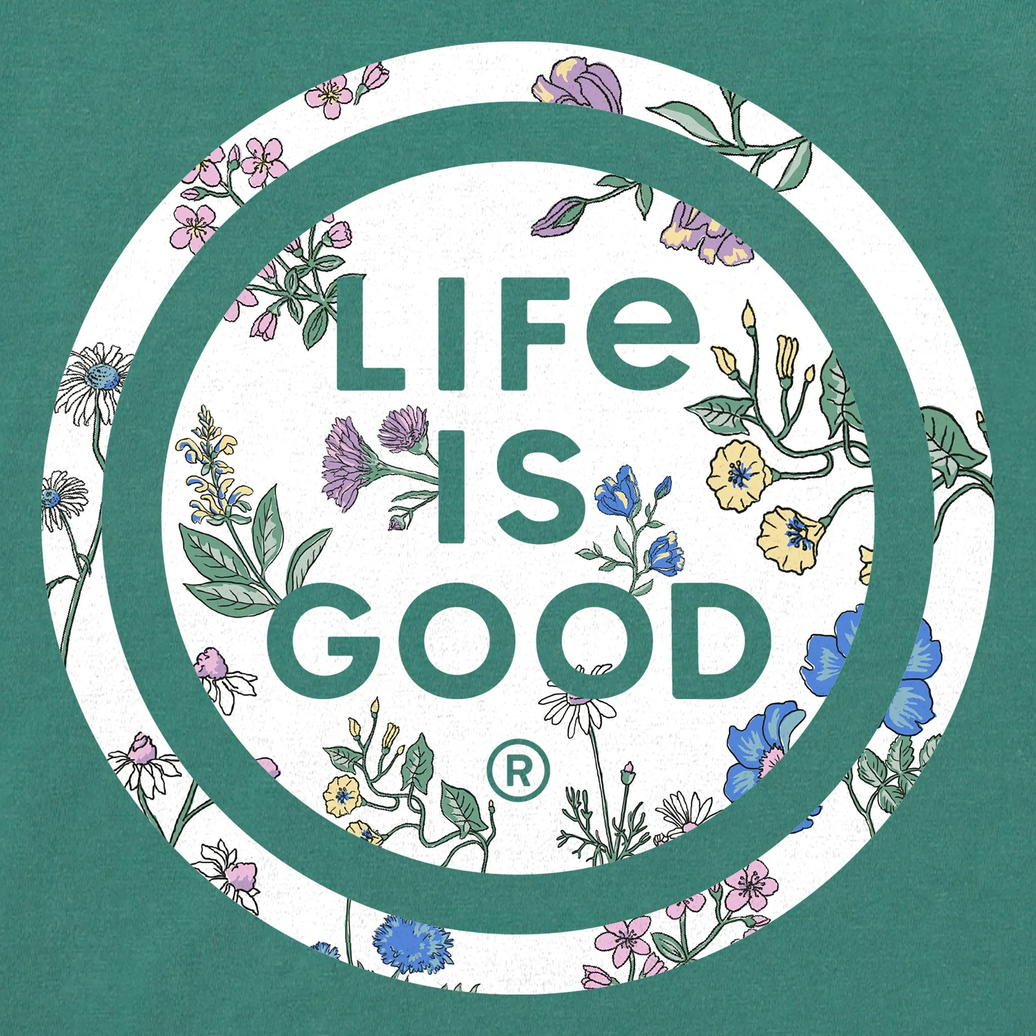 Women's Botanical Coin Short Sleeve Crusher Boxy Tee Life is Good