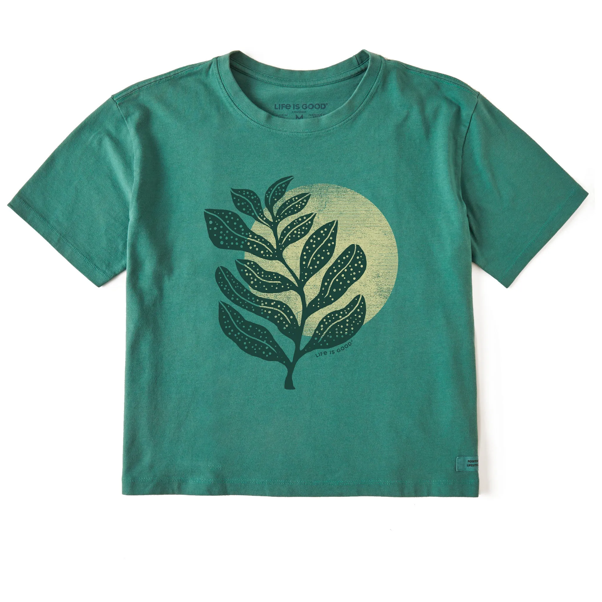 Women's Botanical Sunset Short Sleeve Crusher Boxy Tee Life is Good