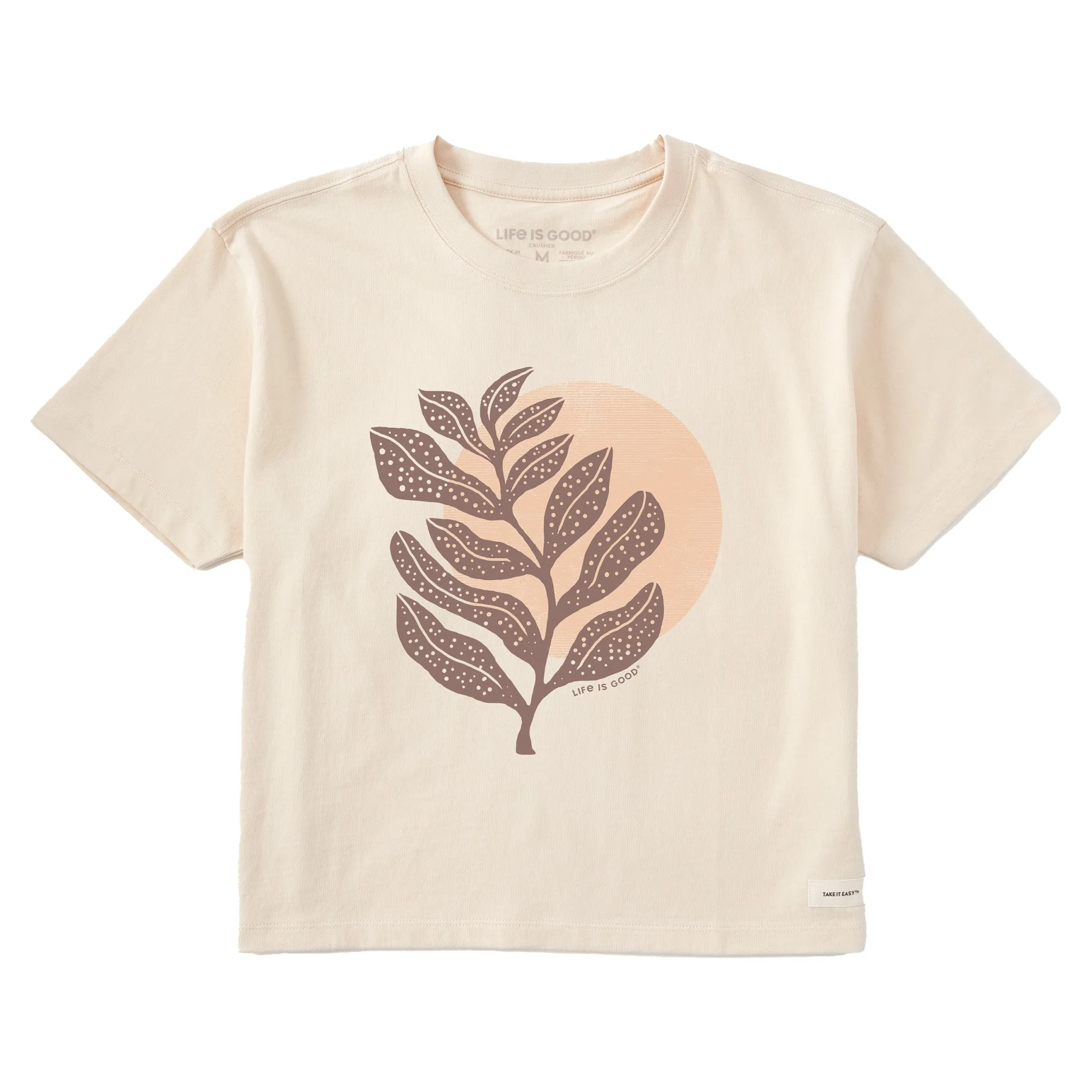 Women's Botanical Sunset Short Sleeve Crusher Boxy Tee Life is Good