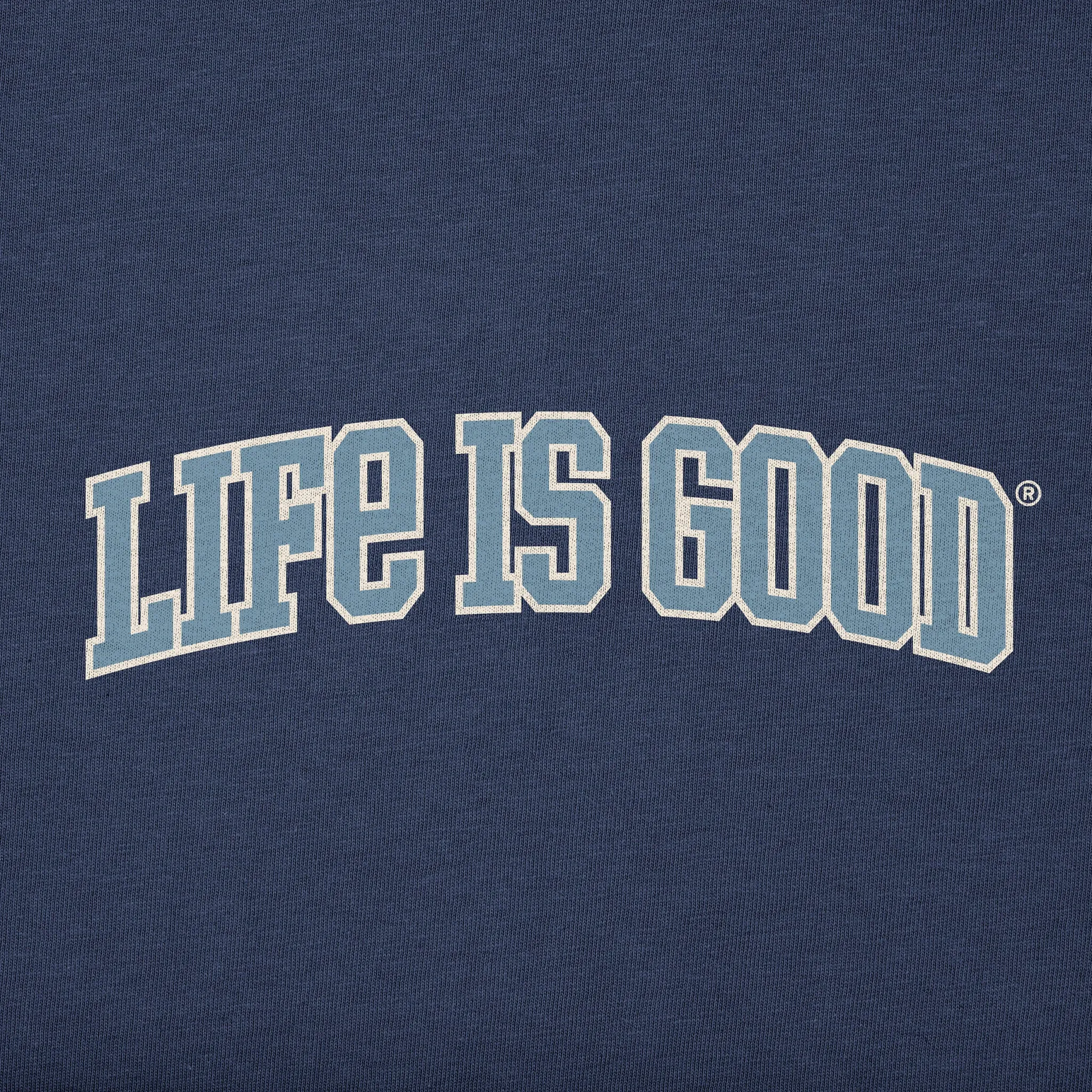 Women's Branded 2-Tone Simply True Fleece Crew Life is Good