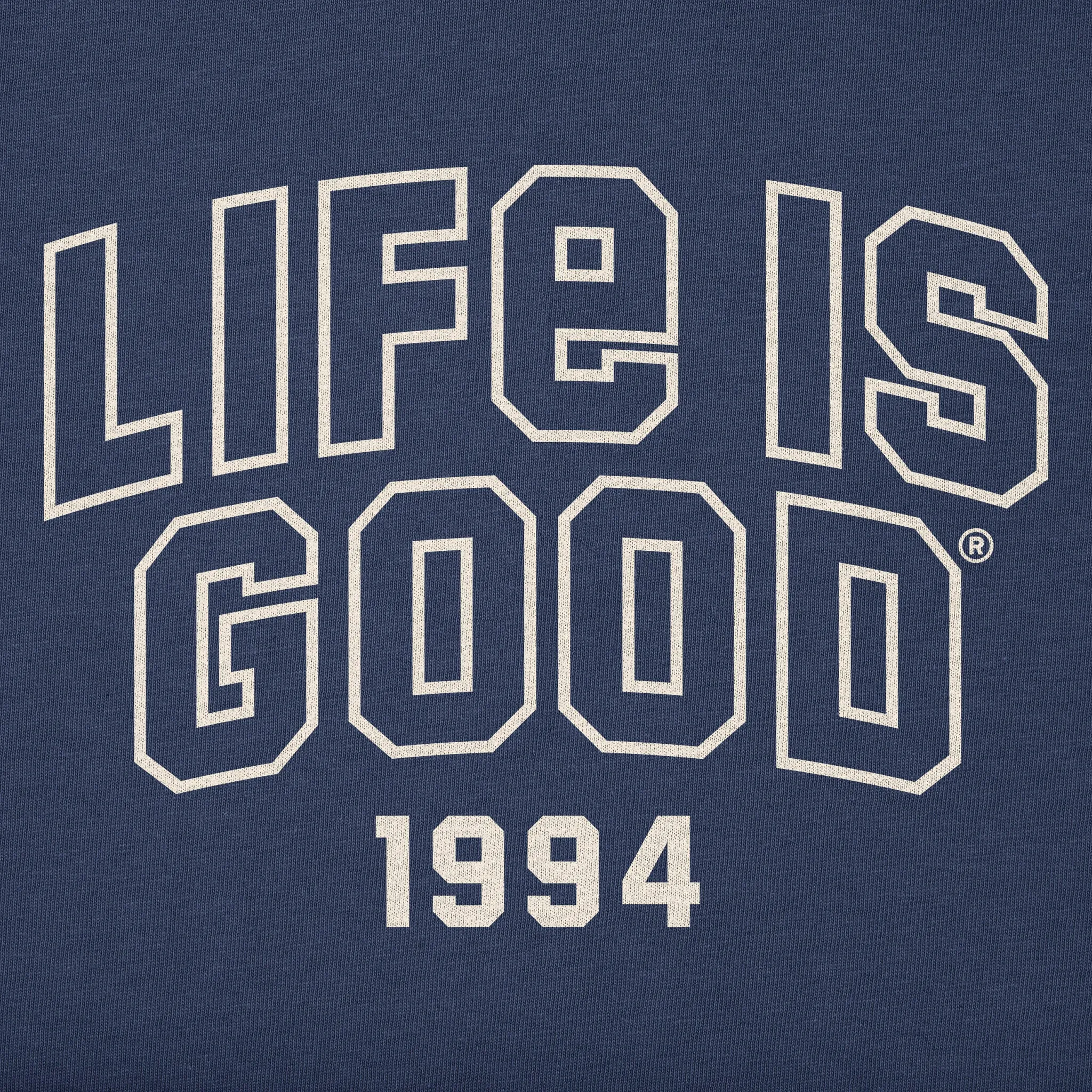 Women's Branded Athletic Outline 94 Simply True Fleece Crew Life is Good