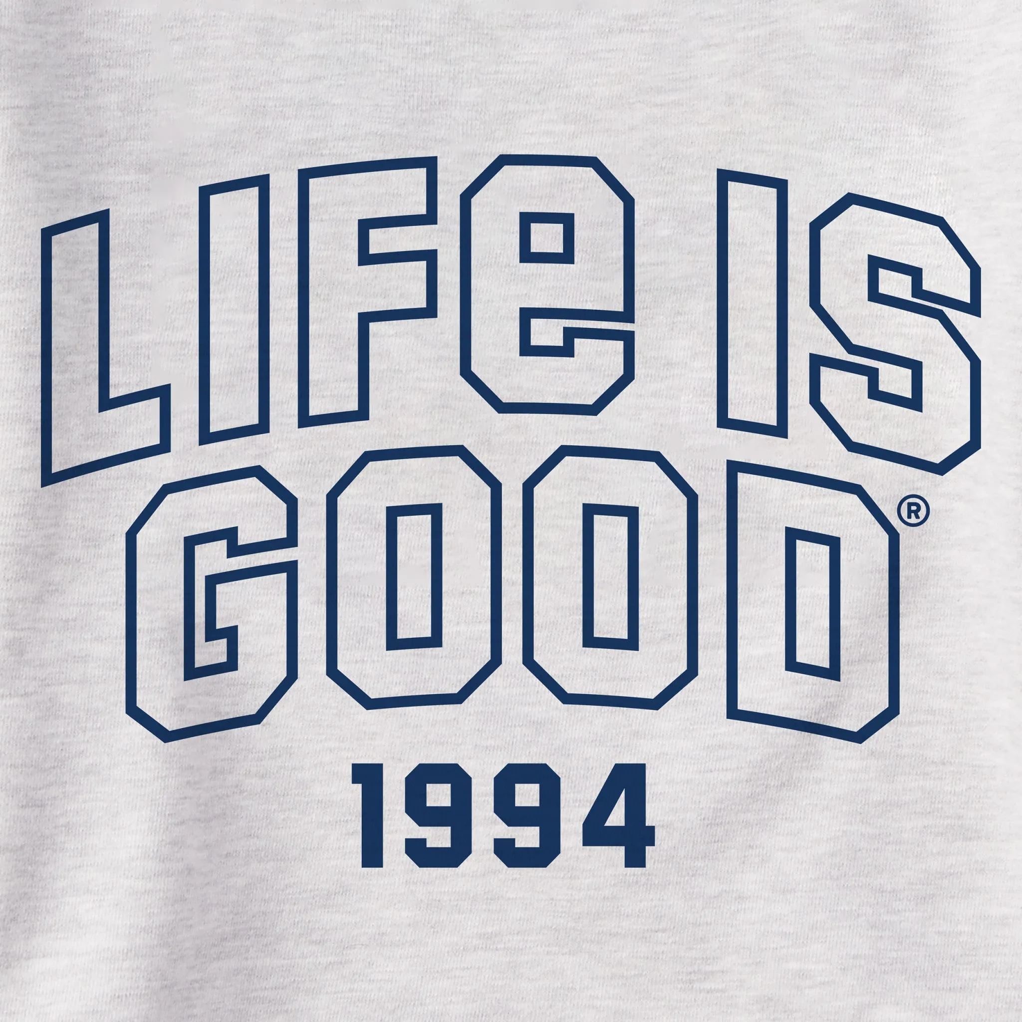 Women's Branded Athletic Outline 94 Simply True Fleece Crew Life is Good
