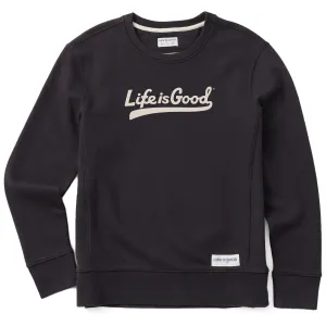 Women's Branded Ballyard Script Simply True Crew LIFE IS GOOD