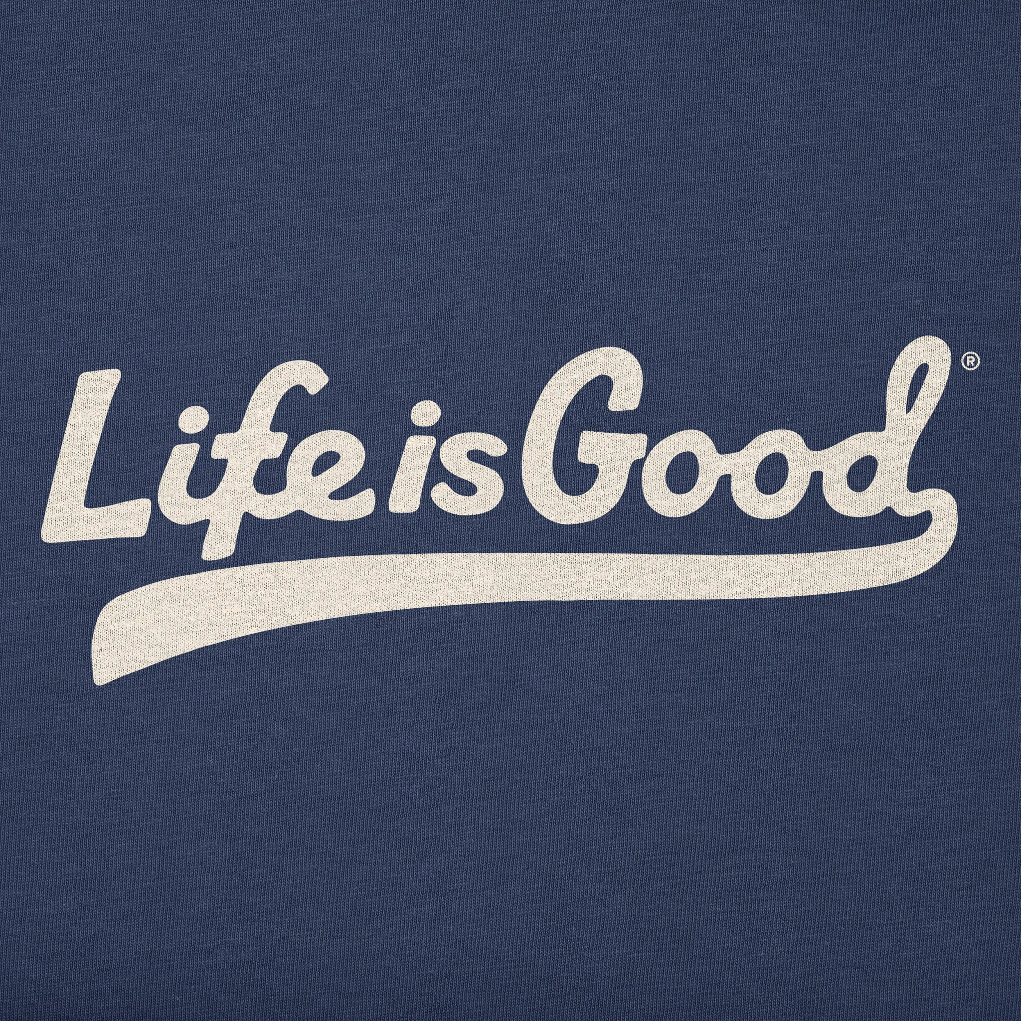 Women's Branded Ballyard Script Simply True Crew LIFE IS GOOD