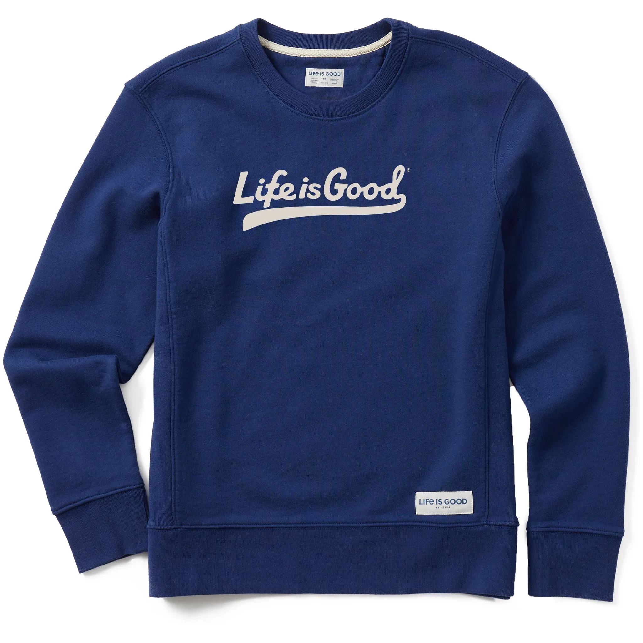 Women's Branded Ballyard Script Simply True Crew LIFE IS GOOD