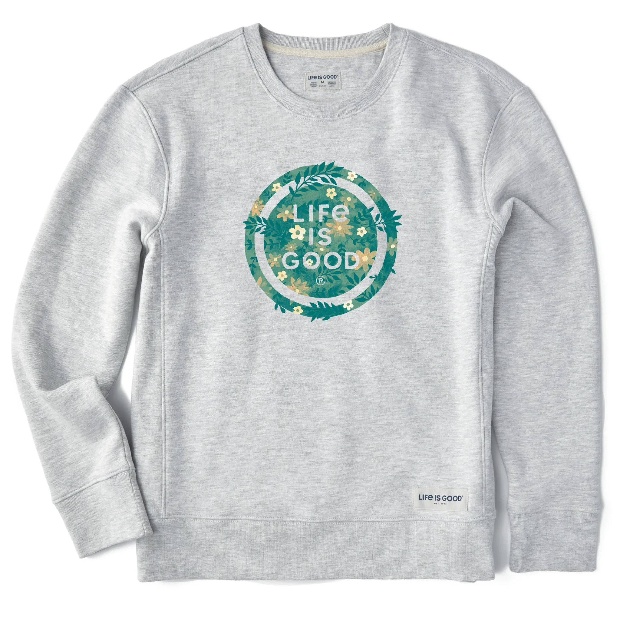 Women's Branded Floral Coin Simply True Crew Life is Good