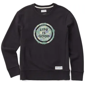 Women's Branded Floral Coin Simply True Crew Life is Good
