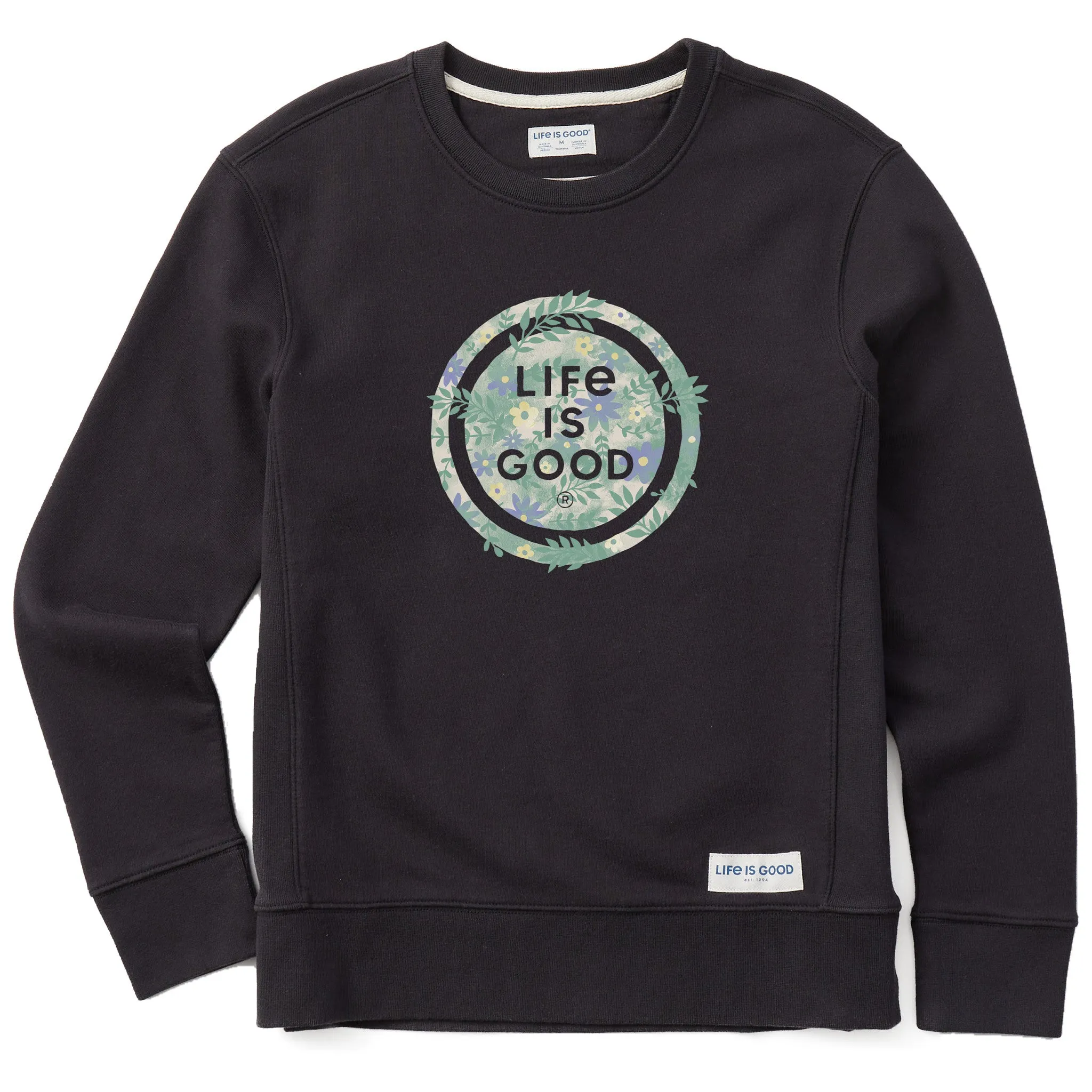 Women's Branded Floral Coin Simply True Crew Life is Good