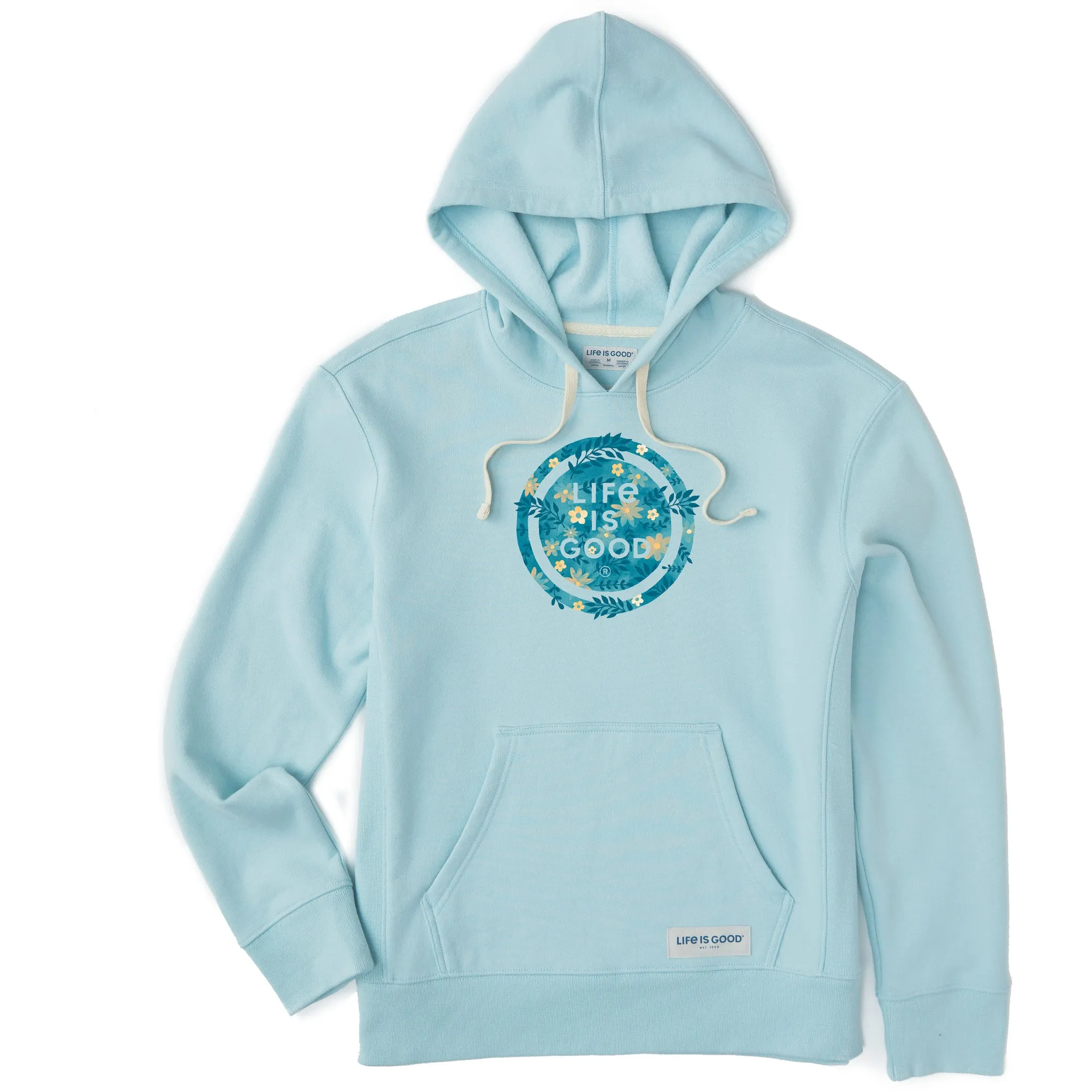 Women's Branded Floral Coin Simply True Fleece Hoodie Life is Good