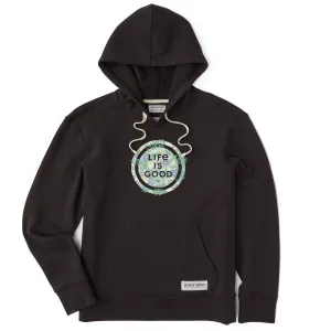 Women's Branded Floral Coin Simply True Fleece Hoodie Life is Good