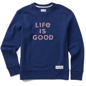 Women's Branded Life is Good Simply True Fleece Crew Life is Good