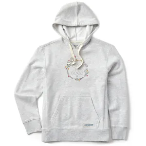 Women's Branded Stacked Floral Coin Simply True Fleece Hoodie Life is Good