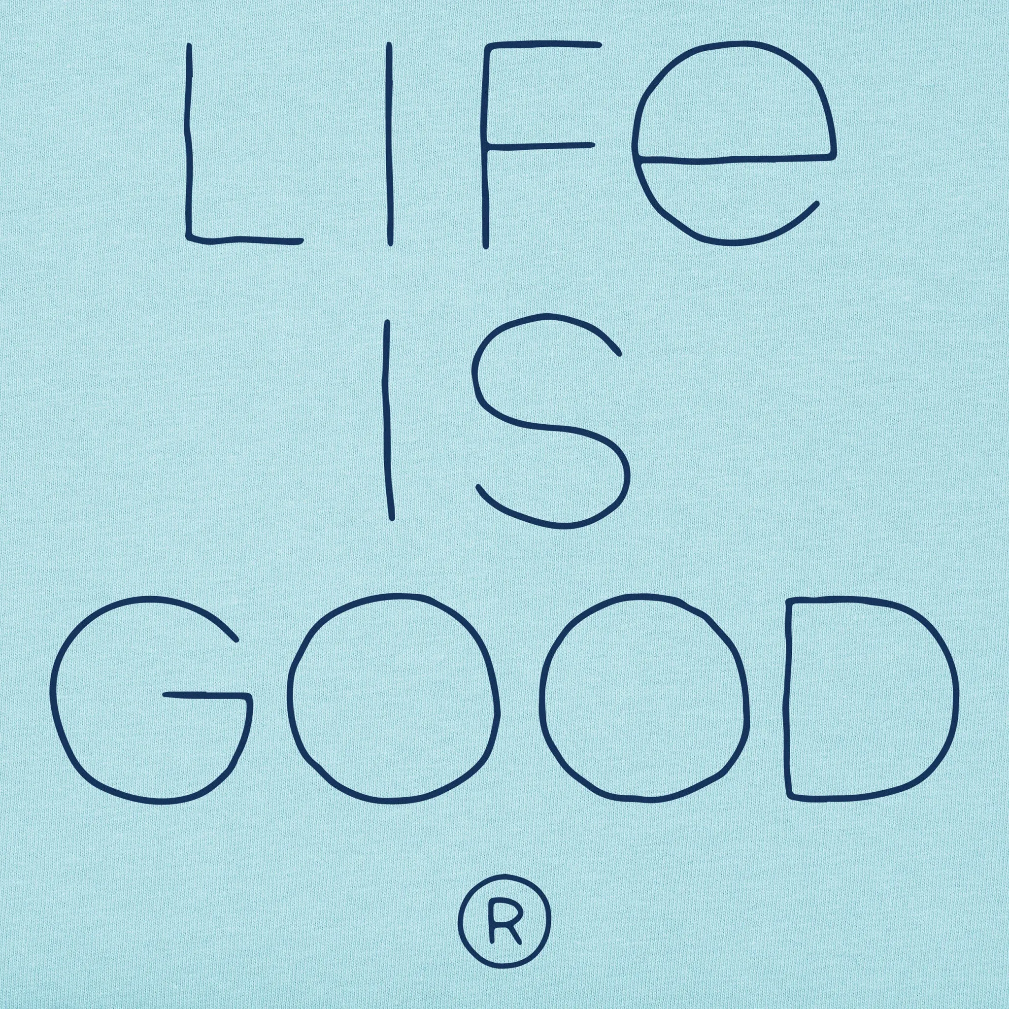Women's Branded Stacked LIG Simply True Fleece Crew Life is Good