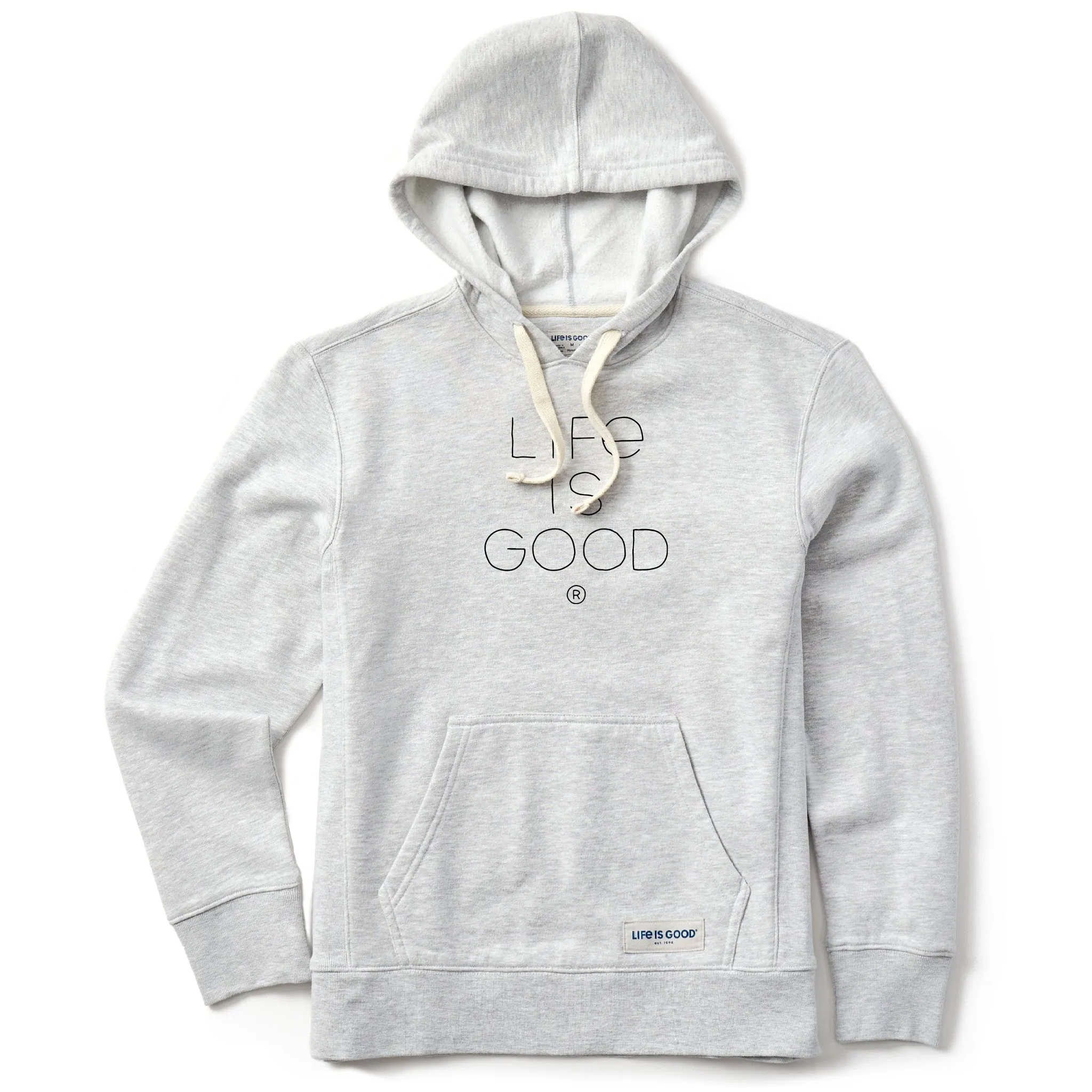 Women's Branded Stacked LIG Simply True Fleece Hoodie Life is Good