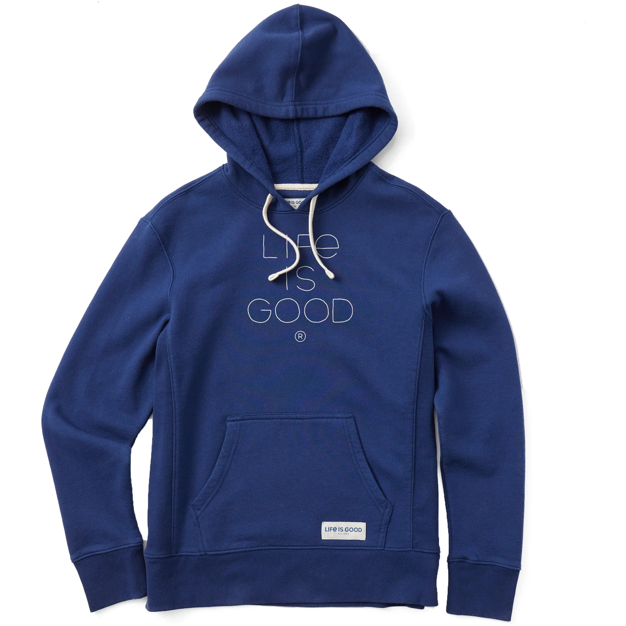 Women's Branded Stacked LIG Simply True Fleece Hoodie Life is Good