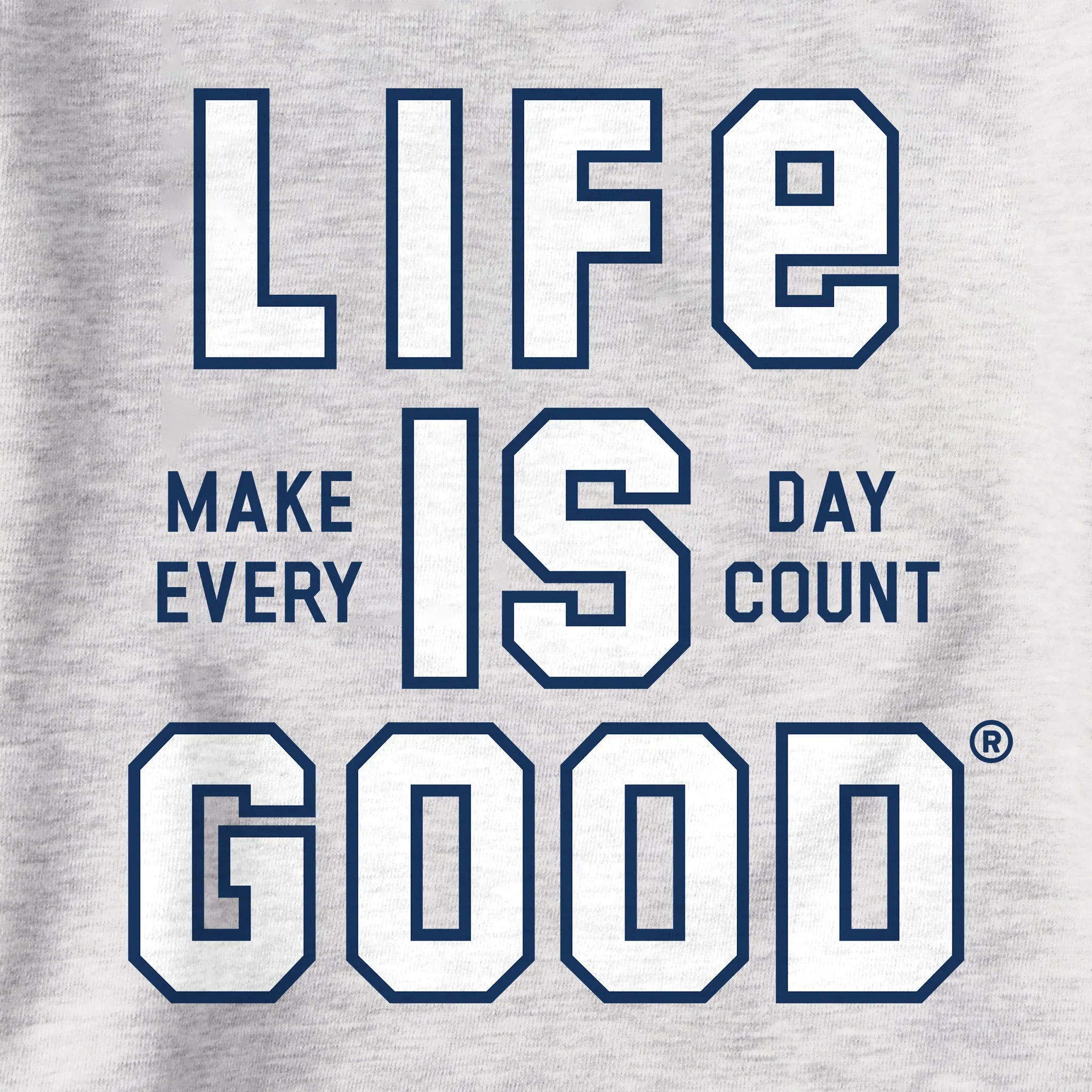 Women's Branded Stacked MEDC Simply True Fleece Crew Life is Good