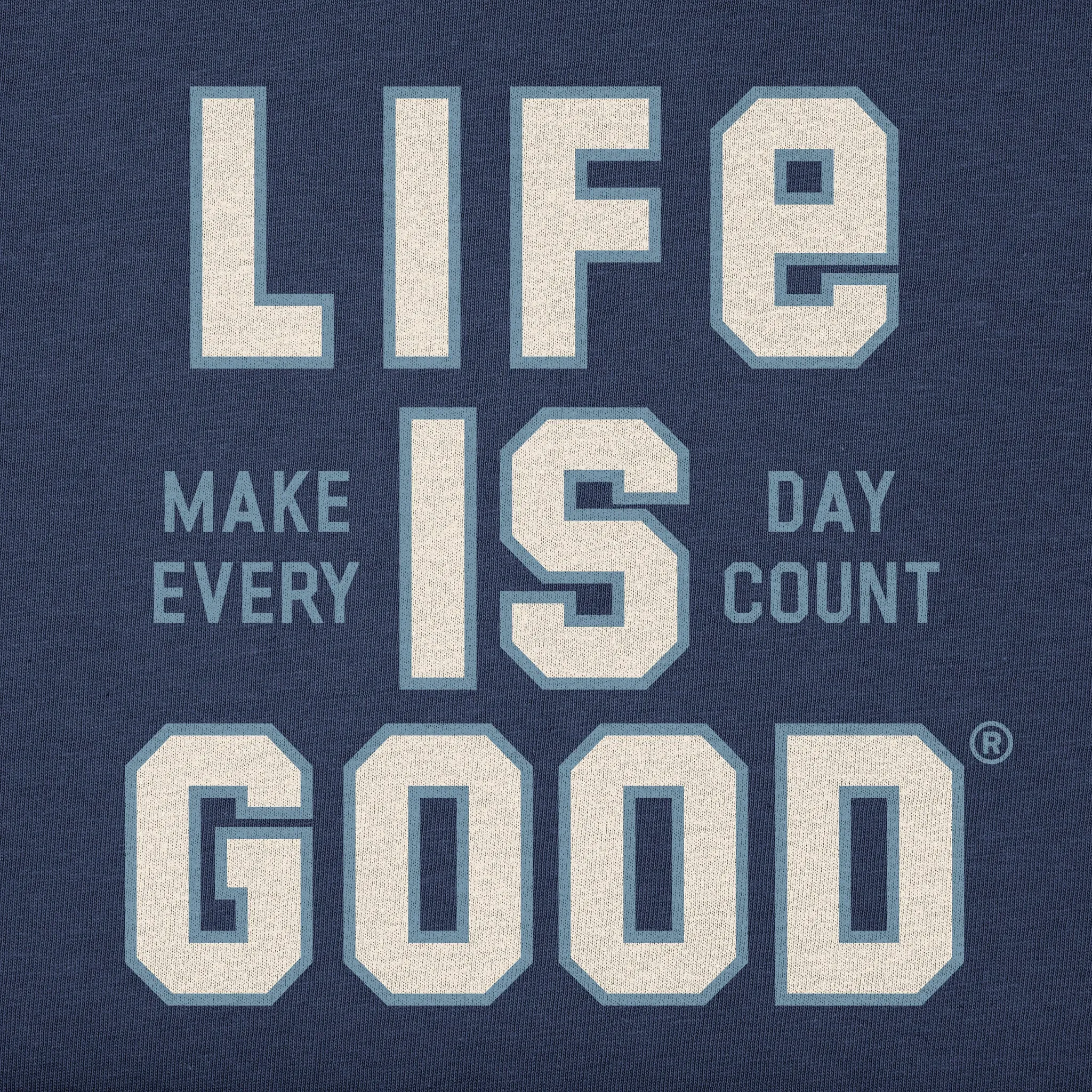 Women's Branded Stacked MEDC Simply True Fleece Crew Life is Good