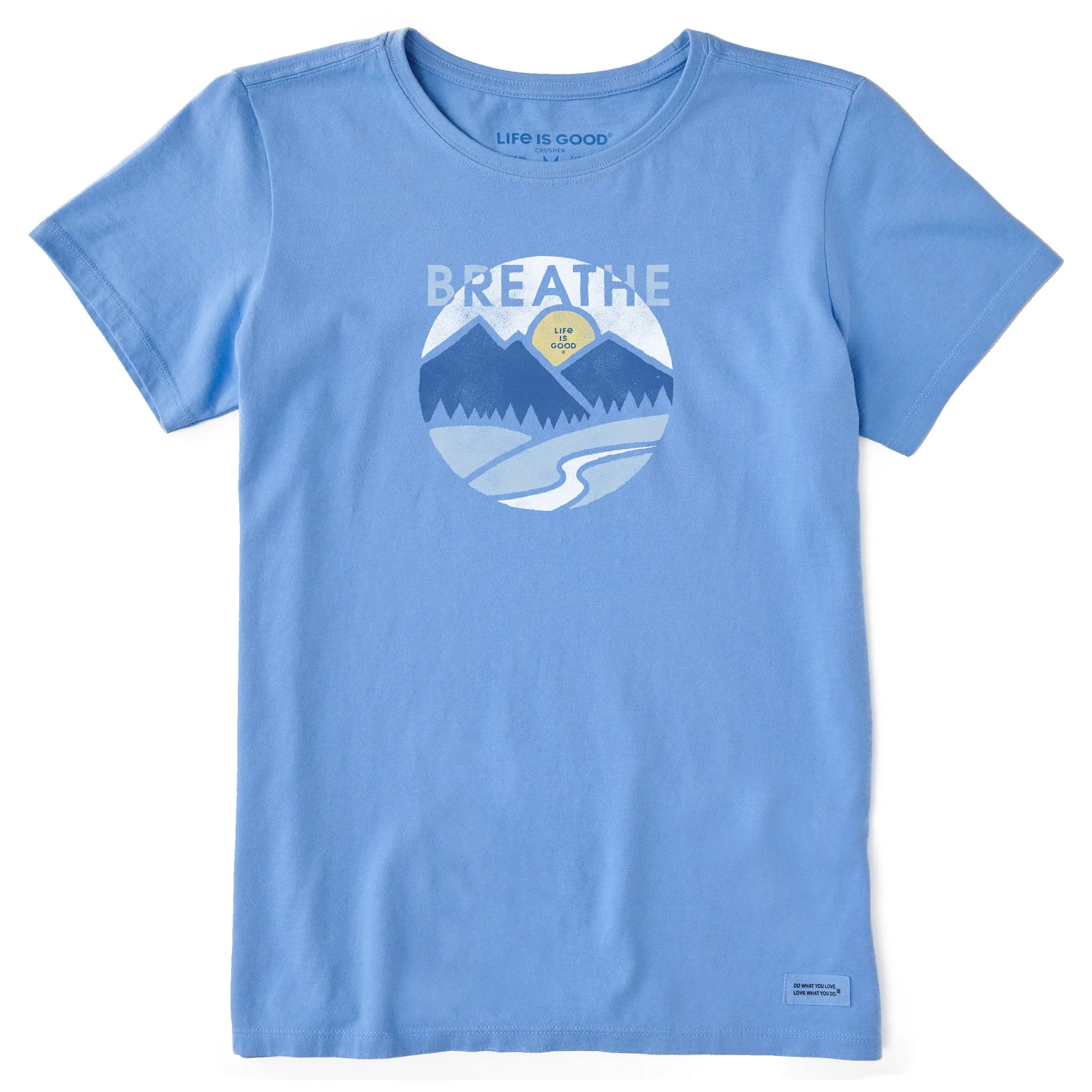 Women's Breathe in the Mountains Short Sleeve Crusher Tee Life is Good