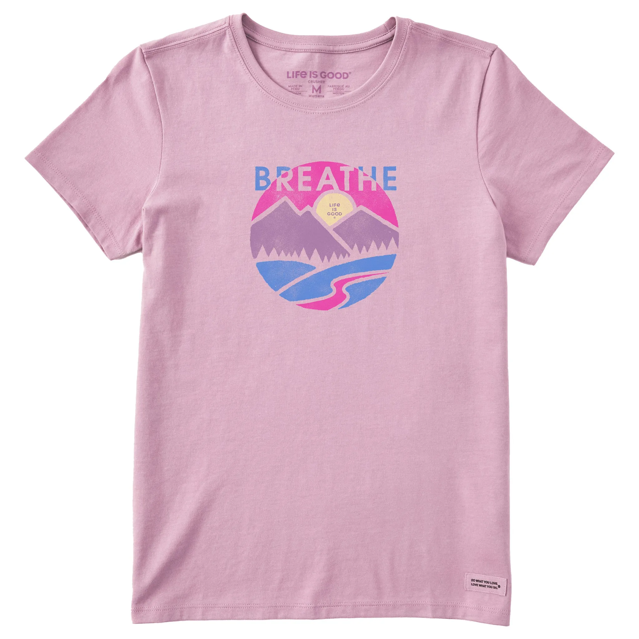 Women's Breathe in the Mountains Short Sleeve Crusher Tee Life is Good