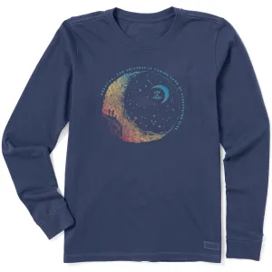 Women's Breathe Moon Long Sleeve Crusher Tee Life is Good