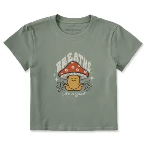 Women's Breathe Mushroom Crusher-LITE Shrunken Tee Life is Good